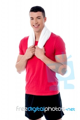 Smart Young Sports Man Stock Photo