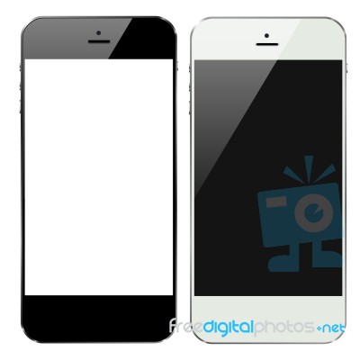 Smartphone Black And White Stock Image