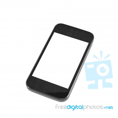 Smartphone on white background Stock Photo