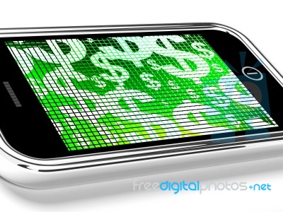 Smartphone With Dollar Symbol Stock Image