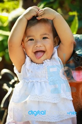 Smiling Baby Stock Photo