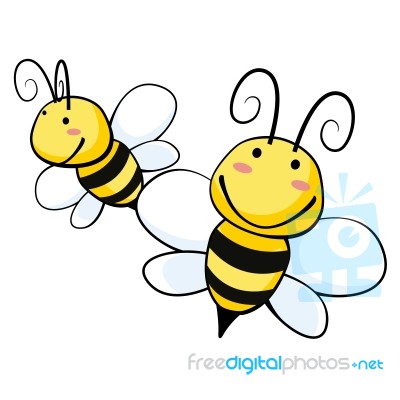 Smiling Bee Stock Image