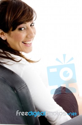 Smiling Business Lady Stock Photo