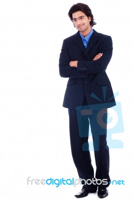 Smiling Business Man Stock Photo