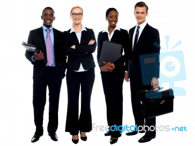 Smiling Business Team Stock Photo