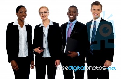 Smiling Business Team Stock Photo