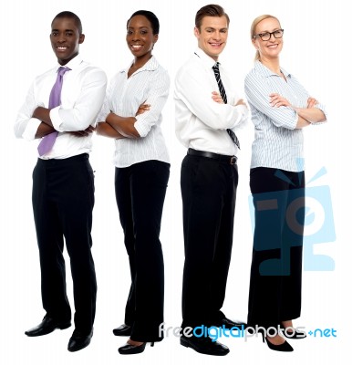 Smiling Business Team Stock Photo