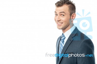 Smiling Businessman Stock Photo