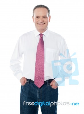 Smiling Businessman Stock Photo