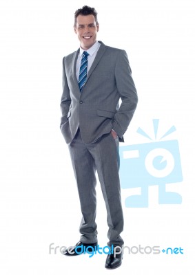 Smiling Businessman Stock Photo