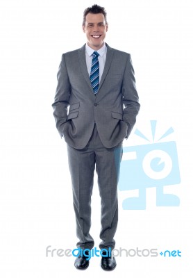 Smiling Businessman Stock Photo