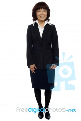 Smiling Businesswoman Stock Photo