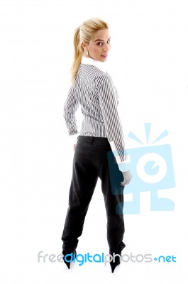 Smiling Businesswoman Stock Photo