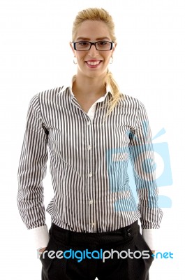 Smiling Businesswoman Stock Photo