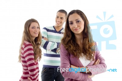 Smiling Group Of Teens Stock Photo