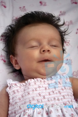 Smiling Infant Stock Photo