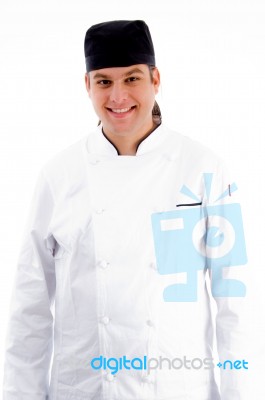 Smiling Male Chef Stock Photo