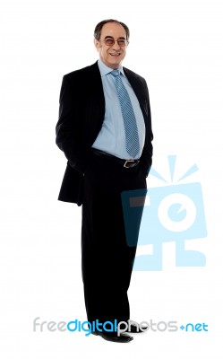 Smiling Senior Company Director Stock Photo