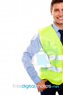 Smiling Young Architect Stock Photo