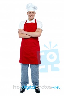 Smiling Young Chef Stock Photo