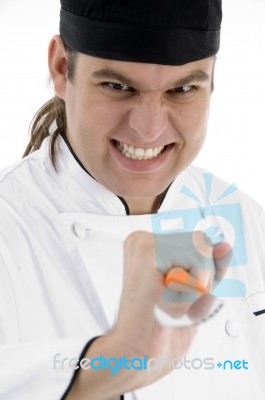 Smiling Young Chef Stock Photo