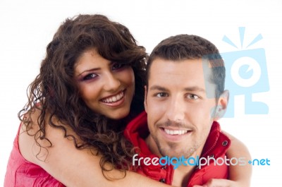 Smiling Young Couple Stock Photo