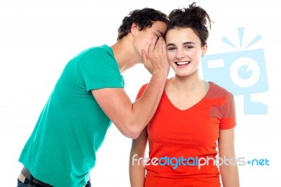 Smiling young couples Stock Photo