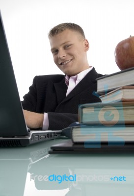 Smiling Young Executive Stock Photo