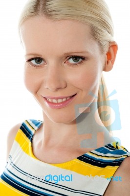 Smiling Young Girl Stock Photo