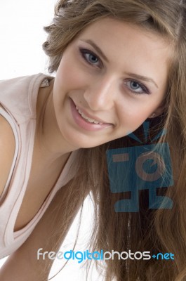 Smiling Young Girl Stock Photo