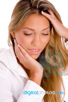 Smiling Young Lady Stock Photo