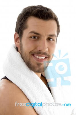 Smiling Young Male Stock Photo