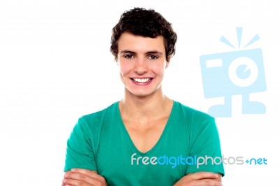 Smiling Young Male Stock Photo