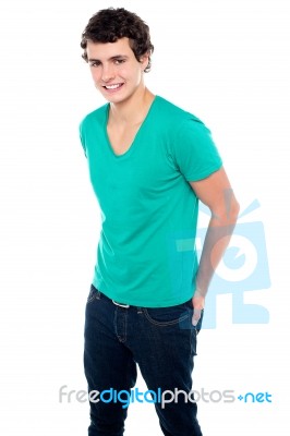 Smiling Young Male Stock Photo