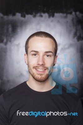 Smiling Young Male Stock Photo