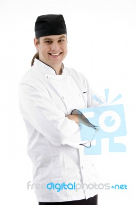 Smiling Young Male Chef Stock Photo