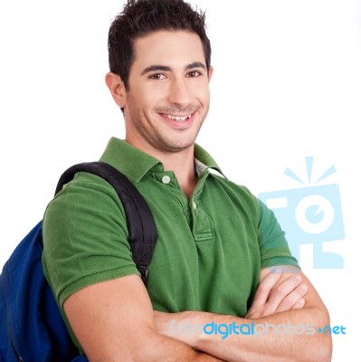 Smiling Young Man Stock Photo