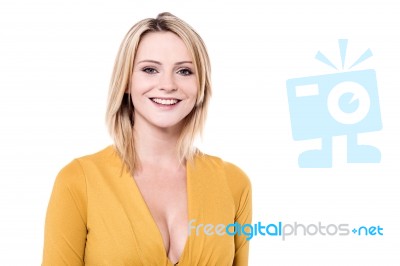 Smiling Young Woman Stock Photo