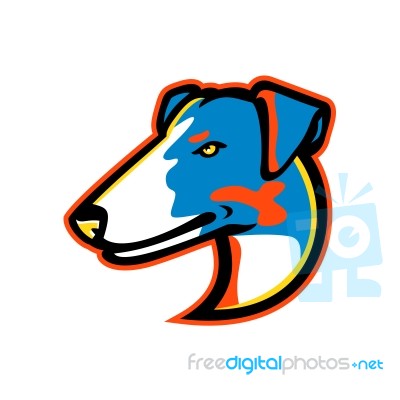 Smooth Fox Terrier Mascot Stock Image