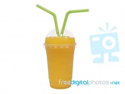 Smoothie On White Background Stock Photo