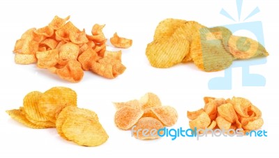 Snack Isolated On The White Background Stock Photo