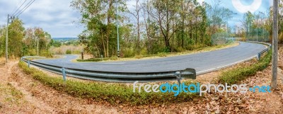 Snake Curved Road Stock Photo