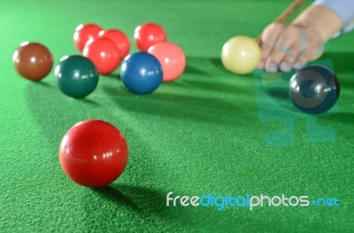 Snooker Stock Photo