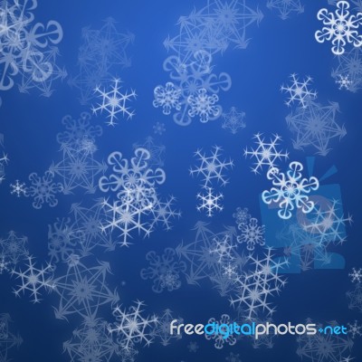 Snow Flakes Backdrop Stock Image