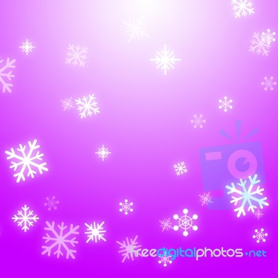 Snow Flakes Background Means Winter Celebration Or Shiny Snow Stock Image