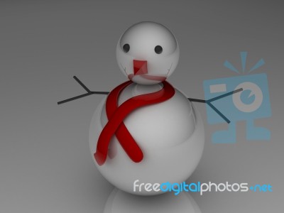 Snow Man Stock Image