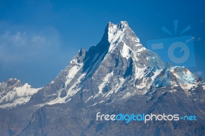 Snow Mountain Stock Photo