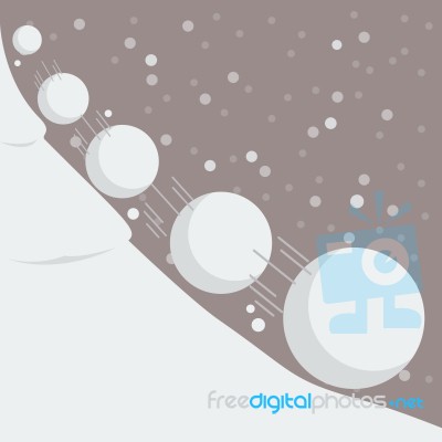 Snowball Effect Stock Image