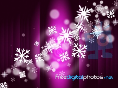 Snowflake Stage Represents Ice Crystal And Celebrate Stock Image