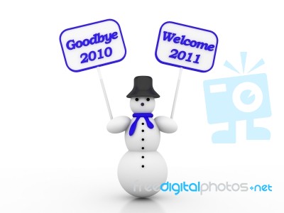 Snowman Stock Image